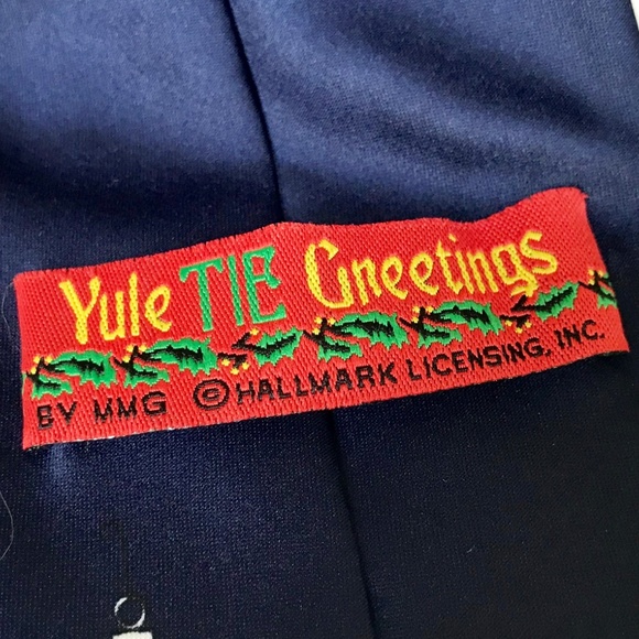 Vintage Hallmark Christmas Mens Tie Office Boss - Picture 7 of 8